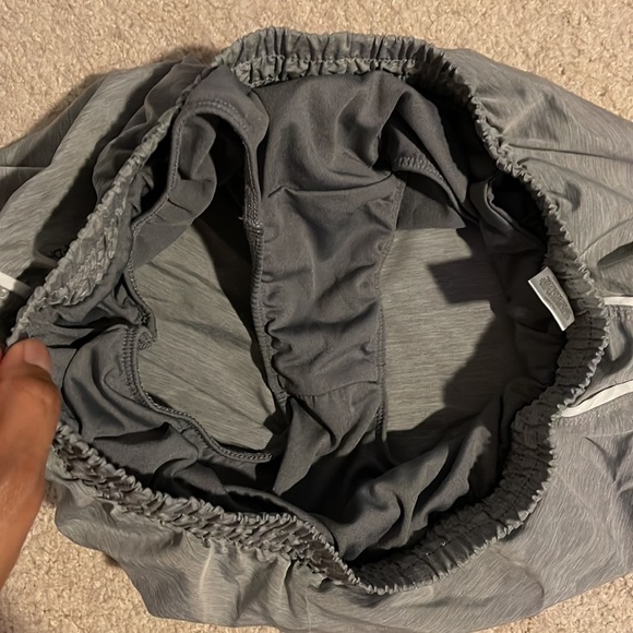 RBX Dri Grey and White Performance Shorts - Picture 6 of 8